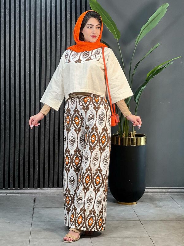 ست لینن نارنج کد 1691