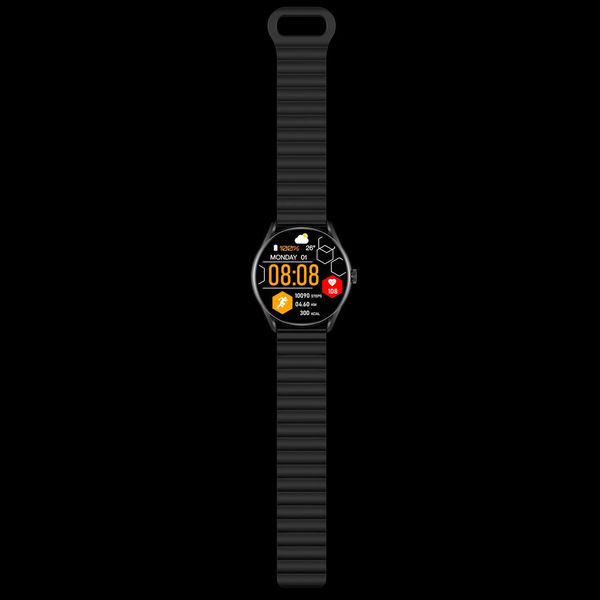 ساعت هوشمند گلوریمی مدل M1 Pro دارای قابلیت های صفحه نمایش رنگی، صفحه نمایش لمسی، کنترل موسیقی، کنترل سطح اکسیژن، بند سیلیکونی