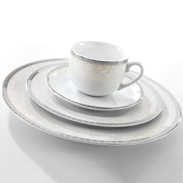 سرویس غذاخوری 102 پارچه چینی زرین ایران مدل ایتالیا اف ریوا درجه عالی