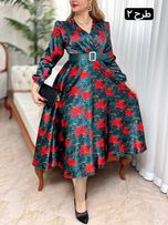 پیراهن ساتن شراره 2725
