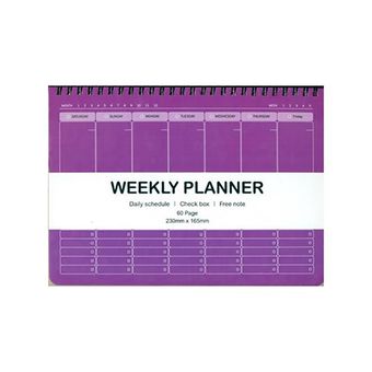 دفتر پلنر برنامه‌ریزی 120 برگ سیمی همیشه مدل weekly planner