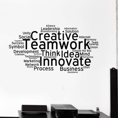 استیکر وی وین آرت طرح TeamWork کد S29