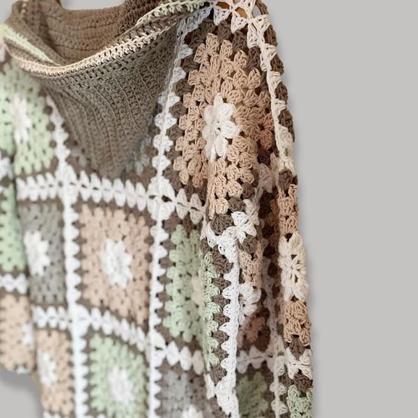 مانتو موتیف بافی زیتون