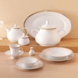 سرویس غذاخوری 108 پارچه چینی زرین ایران سری شهرزاد مدل رومینا درجه یک