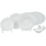 سرویس غذاخوری 28 پارچه چینی زرین ایران سری ایتالیا اف مدل Sepid Sadaf 2 درجه یک