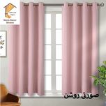پرده نوین دکور سیلوانا مدل کتان 18 سایز 180 × 140 سانتی متر