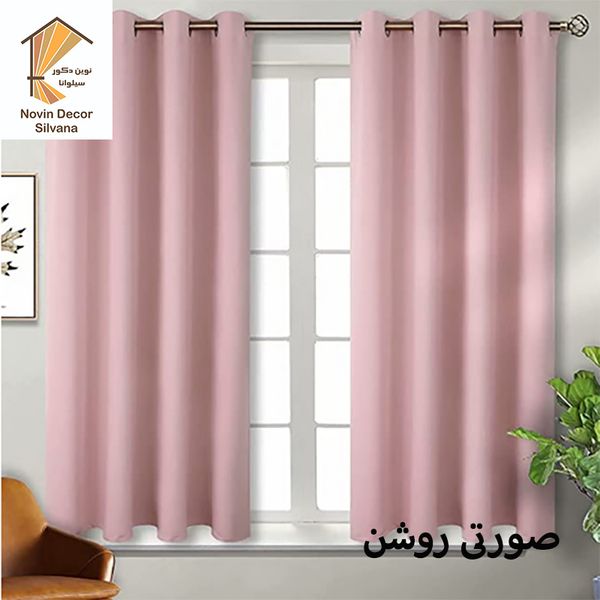 پرده نوین دکور سیلوانا مدل کتان 18 سایز 180 × 140 سانتی متر