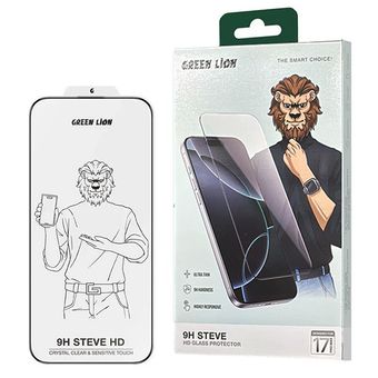 محافظ صفحه نمایش گرین لاین مدل 9H steve مناسب برای گوشی موبایل اپل iPhone 17 Pro Max
