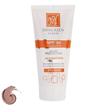 کرم ضدآفتاب رنگی مای، مدل 30 SPF، مناسب پوست معمولی و خشک تنالیته رنگ متوسط و حجم 50 میلی‌لیتر، محافظت کننده در برابر اشعه UVA،I