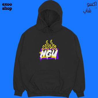 هودی مشکی never give up