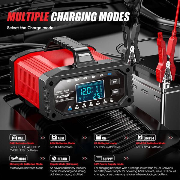 شارژر باتری خودرو فاکسسور مدل