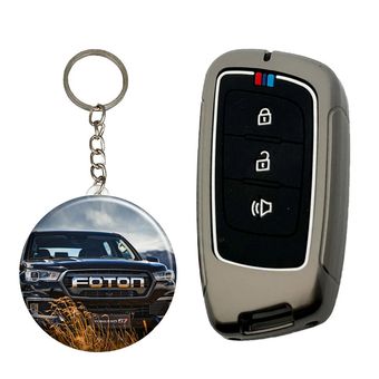 کاور ریموت و سوئیچ خودرو کالانیکس مدل COV-FOTON-100826 طرح فلزی مناسب برای فوتون G7 به همراه جاسوئیچی