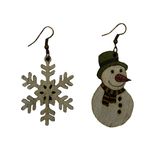 گوشواره زنانه طرح آدم برفی کد 134