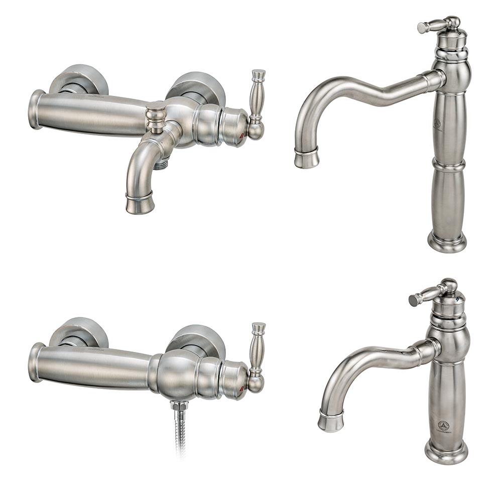 ست شیرآلات بهداشتی قهرمان مدل آنتیک