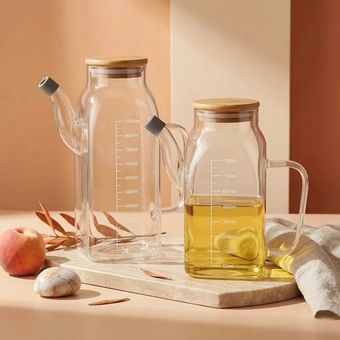 روغن ریز پیرکس درب بامبو مربع 750 میل