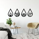 استیکر طرح اشکی مجموعه 4 عددی