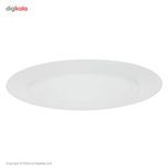 سرویس غذاخوری 28 پارچه چینی زرین ایران سری رادیانس مدل سفید درجه یک