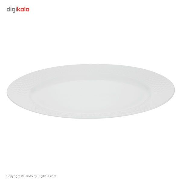 سرویس غذاخوری 28 پارچه چینی زرین ایران سری رادیانس مدل سفید درجه یک