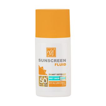 فلوئید ضد آفتاب بدون رنگ مای SPF50 مدل Hyaluronic Acid محافظ UVA ،UVB، ضد آب، ضد جوش، ضد پیری، مناسب انواع پوست حجم 50 میلی‌لیتر