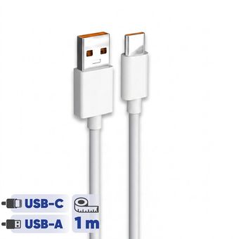 کابل تبدیل USB به USB-C شیائومی مدل 5 سوپر فست طول 1 متر (اصلی )