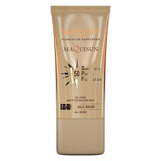 کرم ضد آفتاب رنگی سان‌سیف، 50 SPF، مدل MAQUISUN NW15، مناسب انواع پوست تنالیته با متوسط و حجم 40 میلی‌لیتر، محافظت‌کننده در براب