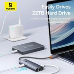 هاب 4 پورت USB-C بیسوس مدل BS-OH109 (گارانتی 24 ماهه آونگ)