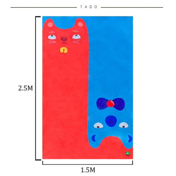 زیر انداز سفری تادو طرح گربه مدل ZR07
