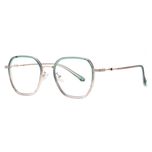 فریم عینک طبی چند ضلعی مدل TJ816C499P81 مناسب برای صورت گرد و بیضی
