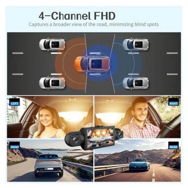 دوربین ثبت وقایع خودرو 4 لنزه blackbox