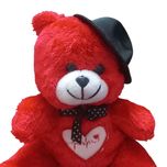 عروسک مدل خرس کلاهدار ارتفاع 20 سانتی متر