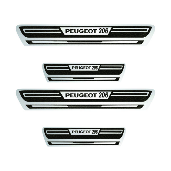 برچسب پارکابی خودرو کد S15 مناسب برای پژو 206 بسته 4 عددی *972