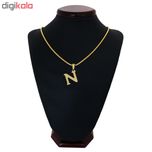 گردنبند مردانه طرح حرف N کد h011