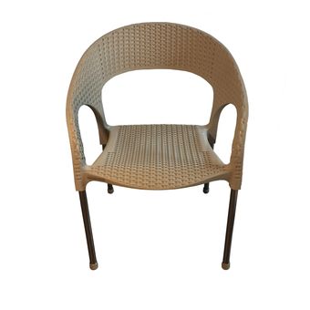 صندلی رزگلد مدل ایتالیای پایه فلزی حصیری