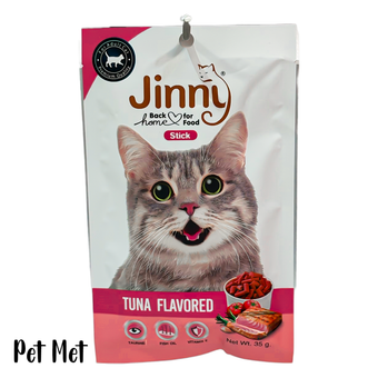 تشویقی گربه جینی Jinny با طعم ماهی تن وزن 35 گرم