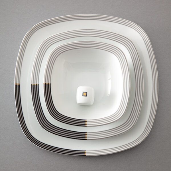 سرویس غذاخوری 27 پارچه 6 نفره چینی زرین ایران مدل  وگاس اوریت درجه 3