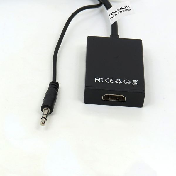 مبدل VGA به HDMI مدل EM20G03 به همراه کابل صدا