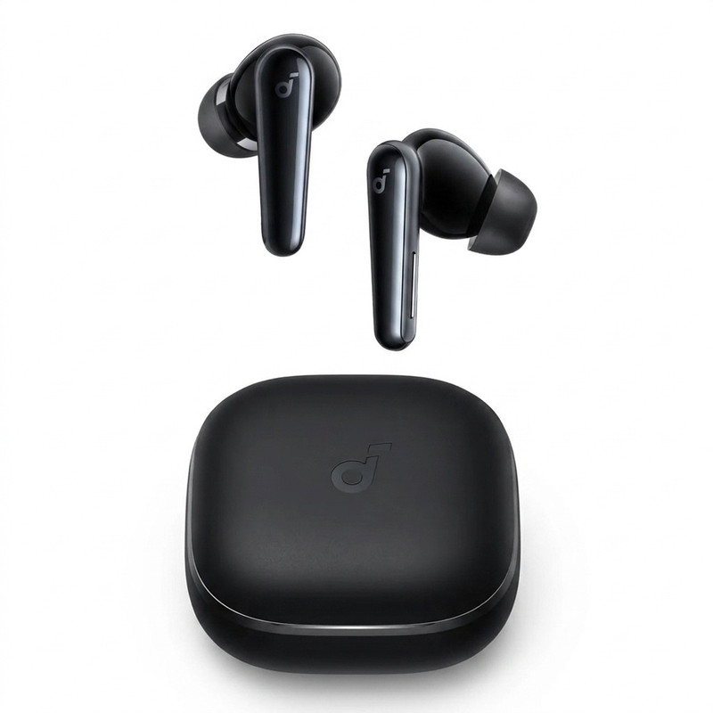 هدفون بلوتوثی انکر مدل Soundcore Liberty 5 با نویز کنسلینگ فعال (ANC)، درگاه شارژ USB Type-C، تا 30 ساعت زمان پخش موسیقی، دارای
