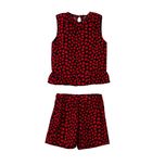 ست تاپ بدون آستین و شلوارک راحتی نوزادی مدل MDSS-CH2428