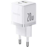 شارژر دیواری 20 وات باسئوس مدل Baseus Palm Fast Charger C+U 20W EU