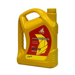 روغن موتور خودرو بنزینی نفت پارس مدل ارس پریمیوم SG 20W-50 حجم 4 لیتر