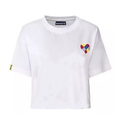 کراپ‌ تی‌شرت آستین کوتاه زنانه اسمارا مدل nit1008