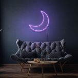 چراغ تزئینی مدل نئونی دیواری طرح ماه