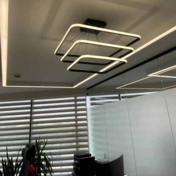 لوستر آویز شاهان تک مدل square