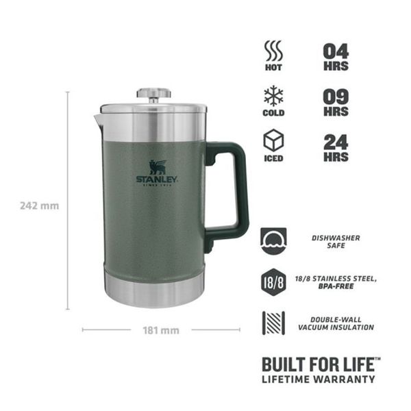 فلاسک استنلی مدل STAY HOT FRENCH PRESS کد F2022 گنجایش 1.4 لیتر