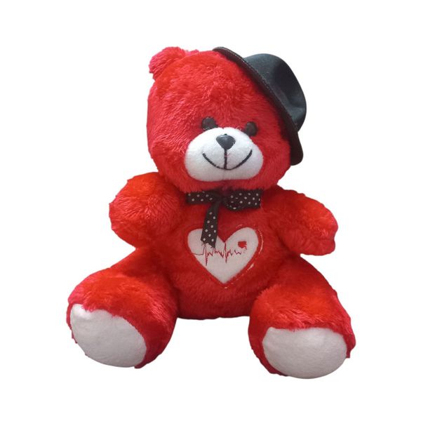 عروسک مدل خرس کلاهدار ارتفاع 20 سانتی متر