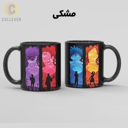 ماگ انیمه جوجوتسو کایسن (Jujutsu Kaise) کد 21 (سفید ، مشکی ، حرارتی)
