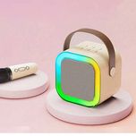 اسپیکر بلوتوثی قابل حمل کیوا مدل kiva-12 به همراه میکروفون بی‌سیم اصلی