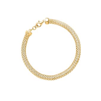 دستبند زنجیری طلا 18 عیار زنانه مریم اکرمی گلد گالری مدل جسیکا ک