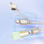 کابل تبدیل USB به لایتنینگ / USB-C / چراغ قوه و فندک الکتریکی مدل 6in1 طول 1.2 متر
