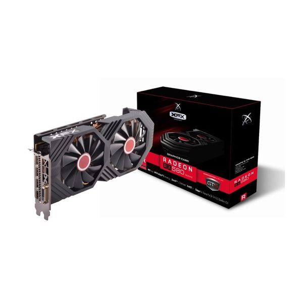 کارت گرافیک ایکس اف ایکس مدل RX 580 OC+ GTS 3X Black Edition 8GB استوک